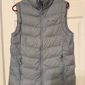 L.L. Bean Gray Medium Puffer Vest